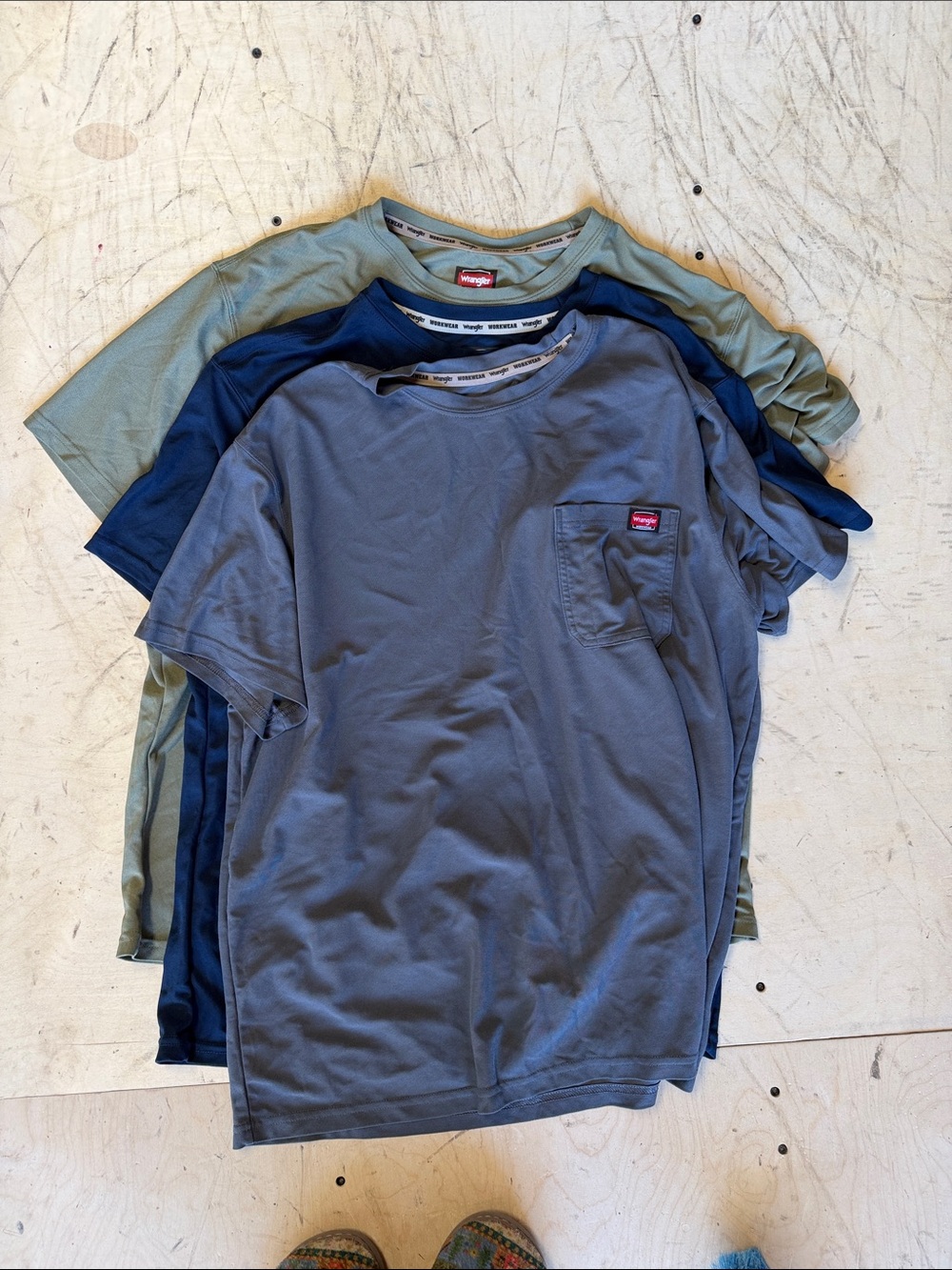 Wrangler workwear set of 3 breathable t’s 2XL - Picture 1 of 5